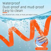 Waterproof Dog Leash, Dog Traction Rope, Easy To Clean Traction Rope, Reflective Recall Training Tracking Rope, Suitable For Small, Medium And Large Dogs, Suitable For Training, Beach, Yard, Play, Camping - Can Be Used With Waterproof Collar - Premium Dog Leash - Orange - View 6