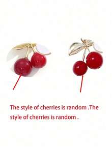 Móc khóa hình quả anh đào dễ thương, thời trang, màu vàng kim - Móc khóa hình quả anh đào, phụ kiện trang trí ba lô sành điệu, móc khóa, mặt dây chuyền hợp kim chữ cái A-Z, mặt dây chuyền tai nghe, mặt dây chuyền xe hơi, mặt dây chuyền trang trí, móc khóa hình quả anh đào, phụ kiện túi xách, kẹp túi, phụ kiện nhựa và kim loại sáng bóng, ví và túi xách nữ, phụ kiện ba lô - Nhiều màu - Xem 12