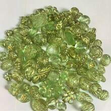 Vintage Baroque Style Transparent Bead Set, Colorful Transparent Gold-Plated Acrylic Beads, Suitable For Making Jewelry, Bracelets, Anklets, Earrings, Necklaces, Phone Charms, Keychains, Bag Charms, Ideal For DIY Graduation, Back To School Gifts, Summer Beach Accessories, Halloween, Christmas, New Year Gifts