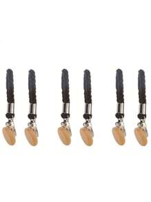 2 件毛巾夹，编织毛巾夹，家用浴室收纳夹，多用途挂钩夹，用于袜子、毛巾，家用收纳夹，家居浴室装饰浴室收纳秋季装饰，返校季 - 彩色 - 查看 11