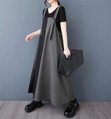 Women Long Dresses - 黑色 - 查看 9