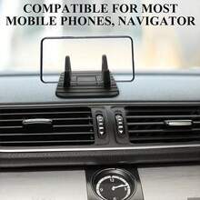 符合人体工程学的硅胶仪表盘手机支架 - 防滑车载手机支架，120° 驾驶视角，无需电池 - 彩色 - 查看 3