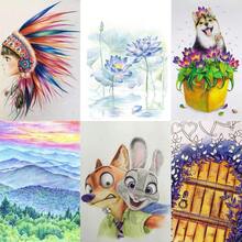 120/180 Watercolor Pencils, Colored Pencils Set For Adult Coloring Books, Soft Core, Professional Numbered Art Drawing Pencils For Sketching, Shading, Blending, Crafting - Watercolor Pencils - 查看 10