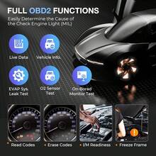 Autel ML629 Automotive OBD2 Scanner, 2025 Newest Model Upgraded Of AL619, ML619, Car Code Reader Check Engine ABS SRS Transmission Diagnostic Scan Tool With Auto VIN, Ready Test, DTC Lookup - Black - View 4