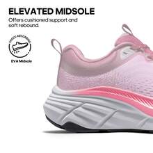 Women's Walking Shoes Cushion Comfortable ActiveBreeze Running Tennis Shoes Non-Slip Workout Gym Sports Athletic Breathable Fashion Sneakers - 紫色 - 查看 3