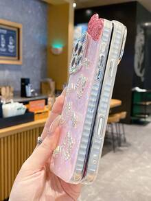 [Sanrio Star Protection Case] Official Sanrio Anti-Drop Electroplated Frame With Drip Glue Protective Case With Full Screen Star Design For Apple