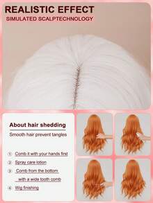 XYUNMI Sweet And Cute Christmas White Long Straight Wig 26 Inch With Bangs Wig Easy To Care Breathable Fluffy Natural Women's Heat Resistant Synthetic Fiber Wig Suitable For Daily Wear Holiday Party Wig Simple And Elegant Street Cosplay Halloween Back To School Fashion Wig