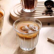 欧式咖啡杯 - 强化无铅玻璃,可叠放,可用洗碗机清洗,防碎工艺 | 适用于浓缩咖啡、果汁、牛奶、饮品、茶 | 适合办公室、日常使用、居家、咖啡馆及送礼 - 無色 - 查看 8