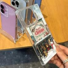 Un teléfono con temática de estilo vintage hecho de bloques, compatible con los modelos 16 Pro, 16, 15 Pro, 14, 14 Plus, 13, 13 Pro, 12 Pro y 12 Pro. Este diseño creativo ofrece una cobertura totalmente transparente y resistencia a los golpes, mostrando un alto atractivo estético. - transparente - Ver 4