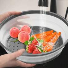 Microwave Splatter Cover With Steam Vent And Handle, Silicone Food Microwave Cover, Prevents Splattering And Keeps Microwave Clean, Space-Saving Design, Easy To Clean And Store, Heat Resistant, Perfect For Reheating Food, Fits Most Standard Size Plates And Bowls. - Nhiều màu - Xem 3