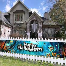 1 Piece, 2D Flat  Scene Wall Banner, Perfect For Garden, House, Fence, Garage Decoration, Wall Decoration, Courtyard Sign, Party Decoration, Home Decoration, Party Supplies, 78.74*17.71 Inches - 200x45公分(78.74x17.72吋) - 查看 1