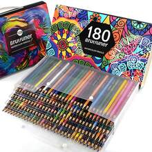 120/180 Watercolor Pencils, Colored Pencils Set For Adult Coloring Books, Soft Core, Professional Numbered Art Drawing Pencils For Sketching, Shading, Blending, Crafting - Watercolor Pencils - 查看 1