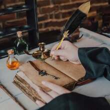 Długopis z piórem do rękodzieła świątecznego, różne kolory, prezent świąteczny, świąteczna pamiątka