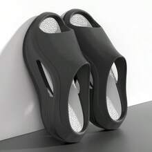 Outdoor Thick Sole EVA Slide Sandals, Non-Slip Summer Slippers - Black - View 5