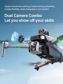 CASRRA 2025升级版E99无人机，配备高清实时图像传输遥控器，支持光流悬停和一键起飞/降落。这款无人机拥有出色的抗碰撞性能，非常适合初学者。它还附赠便携式收纳包和保护配件，是送给青少年的绝佳生日或圣诞礼物。