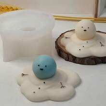 Christmas Melting Snowman Silicone Candle & Soap Making Mold DIY Craft