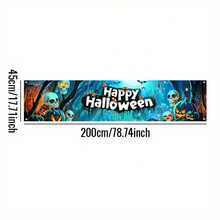 1 Piece, 2D Flat  Scene Wall Banner, Perfect For Garden, House, Fence, Garage Decoration, Wall Decoration, Courtyard Sign, Party Decoration, Home Decoration, Party Supplies, 78.74*17.71 Inches - 200x45公分(78.74x17.72吋) - 查看 3
