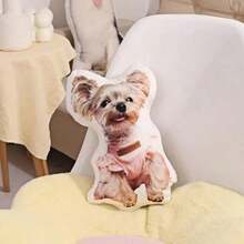 [ Customization ] 1 Personalized Pet Shaped Pillow, Pet Portrait Pillow, Dog And Cat Commemorative Gift, Pet Creative Gift, Commemorative Gift, Colorful And Unique Personalized Customized Gift, Double-Sided Printing, Three-Dimensional Decoration, Ideal Choice For Christmas And Thanksgiving. - Multicolor - View 5