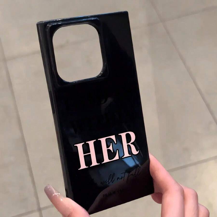 Funda con diseño de bloques con los Salmos de la Biblia, compatible con los modelos 16 Pro, 16, 15 Pro, 14, 14 Plus, 13, 13 Pro y 12 Pro. Serie 12 Pro. Diseño antigolpes con cobertura total, gran orificio, marco liso brillante y detalles llamativos. - Negro - Ver 1