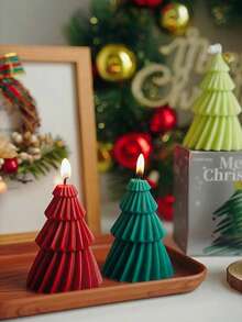 Aromatherapy Candles, Christmas Tree Home Decoration Candles, Christmas Candle Center Decoration, Cute Christmas Decoration Gifts, Suitable For Women's Gifts, Winter Gifts, Close Friend Gifts Christmas Decorations Room Decor, Christmas Gifts