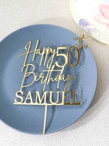 Personalized Name And Age Custom Happy 50th Birthday Anniversary, Fabulous 50, 30th 40th 60th 70th 80th , Multi-Functional, Ornamental, Reusable, Exquisite, Stylish, High-Quality, Colorful, Modern, Custom, Personalized, Unique, Ideal Gifts For Her, Boyfriend, Dad, Girlfriend, Mom, Family, Friends, Tea Room, Home, Garden, Office, For Anniversaries, For Valentine's Day, For Mother's Day, For Birthdays, For Father's Day, For Graduation, For Weddings, For Housewarming,Multi-Functional, Ornamental,Reusable,Exquisite,Stylish,High-Quality,Colorful,Modern,Custom,Personalized,Unique,Ideal Gifts For Him,Ideal Gifts For Her,Boyfriend,Dad,Girlfriend,Mom,Family,Friends,Tea Room,Home,Garden,Office,For Anniversaries,For Valentine's Day,Autumn Home Refresh,Chic Design ,Forever Love, Unique Gift - Multicolor - View 3