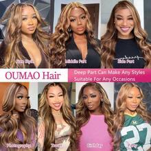 13x4 13x6 波浪蕾丝前假发，人发混合高清透明蕾丝前假发，预拔婴儿头发，自然发际线，200% 密度巴西处女发，柔软自然，耐热，女士礼物 - S4/27 - 查看 5