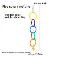 1 Parrot Pendant Climbing Toy, Parrot Swing, Parrot Biting Toy, Peony Parrot Toy, Suitable For Little Parrots