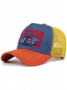 2025 Fashion Cool New Truck Hat STATION Sports Car Embroidery Men's Personalized Street Pop Hip Hop Hat Street Dance Skateboard Hat Women's Outdoor Sports Sunshade Hat Daily Leisure Baseball Hat Breathable Mesh Hat