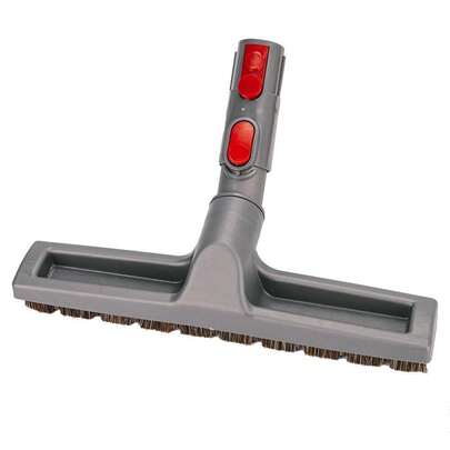 Premium hästhårsdammborste för dammsugare - kompatibel med V6, V7, V8, V10, V11, V15, DC59 med flera - 29,97 cm golvrengöringsverktyg med röda borst och grått handtag, ergonomisk design | Hållbar konstruktion