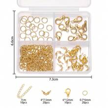 300pcs Complete Keychain Making Kit - Includes Key Rings, Extender Chains, Charms, Jewelry Pliers, Bag Charm Accessories, Full Supplies For DIY Keychain Crafting - Mixed Colors - View 4