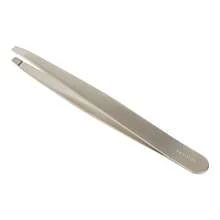 Tweezers For Eyebrow Trimming, Precision Tweezers With Flat Clip, Durable, Ultra-Fine Tip For Ultra-Short Hair, Nose Hair, Eyebrow Trimming, Prevents Darkening, Stainless Steel, Suitable For Home Salons, Dustproof Case, Storage Case Included, Unisex