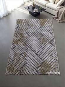 Made In Turkey Non-Slip Gel Backed Area Rug – Stain Resistant, Anti-Static, Allergy-Friendly Soft Carpet – Available In 50x80 Cm, 80x150 Cm, 100x150 Cm - Multicolor - View 2