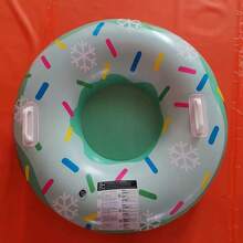 Tubo inflable de esquí resistente al frío y grueso de PVC con funda de tela, trineo de nieve para exteriores, tubo interior de herramienta de esquí