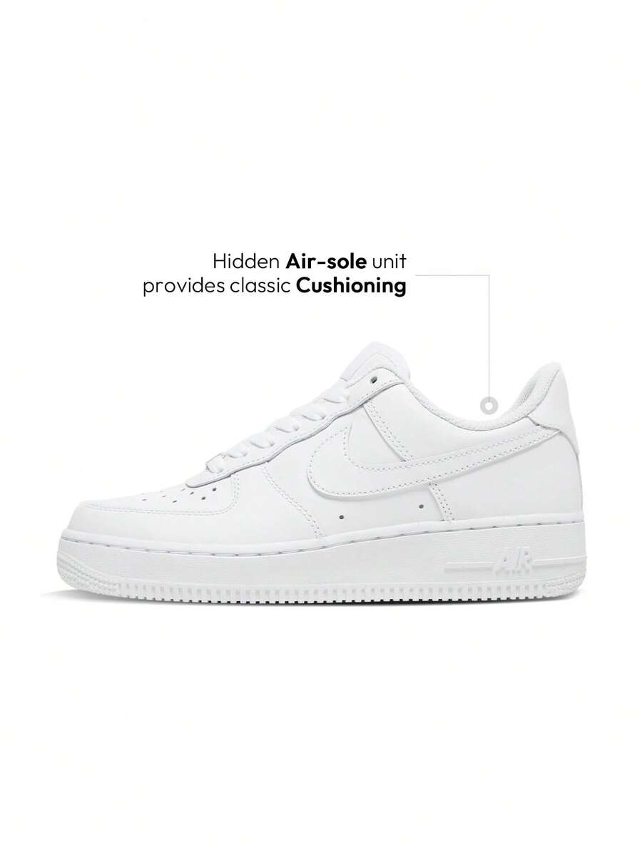 Nike Air Force 1 LE 男女款运动鞋经典篮球休闲日常舒适耐用皮革气垫白色 DH2920-111 - 白色 - 查看 1