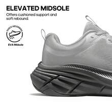 Women's Walking Shoes Cushion Comfortable ActiveBreeze Running Tennis Shoes Non-Slip Workout Gym Sports Athletic Breathable Fashion Sneakers - 黑色 - 查看 3