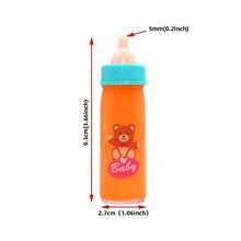 可爱的婴儿喂食套装 - 穿衣和角色扮演必需品，包括奶瓶、果汁瓶和玩具奶嘴，用于互动游戏 - 非常适合婴儿车和照顾您的娃娃。圣诞节和新年礼物