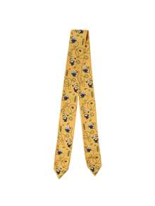 Silk Streamer Style Square Scarf Headband Soft Satin Headscarf for Women with Minions Bob Cartoon Pattern Neckerchief Hair Scarf Waistband for Girls Bag Wrap Multi-purpose Scarf Bandana,Hair Band,Head Band Ideal for Dressing Up Look Your - 黃色 - 查看 8