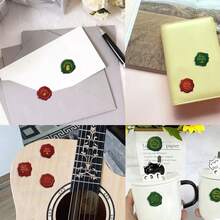 1 PC / 2 PCS / 4 PCS / Christmas Stamp Stickers - Red, Green, Gold Festive Seals, Matte Finish, Suitable For Scrapbooks, Gift Wrapping, Greeting Cards, Envelopes - One-Time Use Paper Self-Adhesive Labels - Office, Party, Personal Decoration Christmas Stickers, Festive Decorations, Festive Designs, Decorative Effects, Office Decoration Supplies - Multicolor - View 6