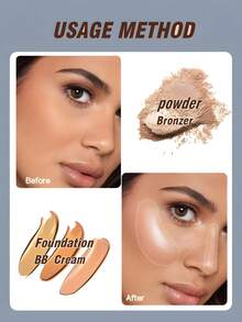 一套包含粉底刷、散粉修容刷、斜角腮红刷的专业化妆刷，包括粉底刷、遮瑕刷、腮红刷、修容刷、腮红刷、古铜粉刷、散粉刷、粉底刷和腮红刷。 - 黑色 - 查看 4