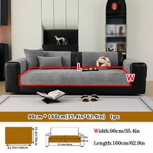 1 pieza Cojín de sofá de chenilla jacquard, adecuado para todas las estaciones, estilo minimalista moderno, amigable con las mascotas, resistente a las manchas y antideslizante, cubierta de sofá impermeable y resistente a los arañazos para sofá en forma de L y sofá de 1/2/3/4 plazas (se vende individualmente)