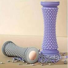 1pc PVC Foot Massager Roller – Easy Rolling Plantar Fascia Massage Tool, Arch Support & Muscle Relaxation, Ideal For Yoga And Home Exercise - 粉色 - 查看 4