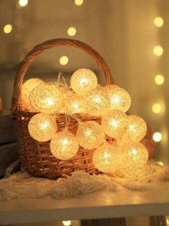 1pc Battery Powered Fairy Ball Lights - Studio Photography Decor Lights & Background Lighting, Perfect For Valentine's Day, Weddings, Parties, Christmas, And Home Decor (Battery Not Included) Christmas Decorations>Light