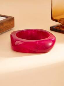 1 chiếc vòng tay nhựa Acrylic phong cách Punk cổ điển, vòng tay dày thời trang tối giản, phóng đại, phù hợp để đeo hàng ngày cho phụ nữ, tụ tập bạn bè, quà tặng ngày lễ, tiệc cưới (Họa tiết màu trên vòng tay là ngẫu nhiên và có thể khác so với sản phẩm thực tế) - Vòng tay thời trang phóng đại - Xem 10