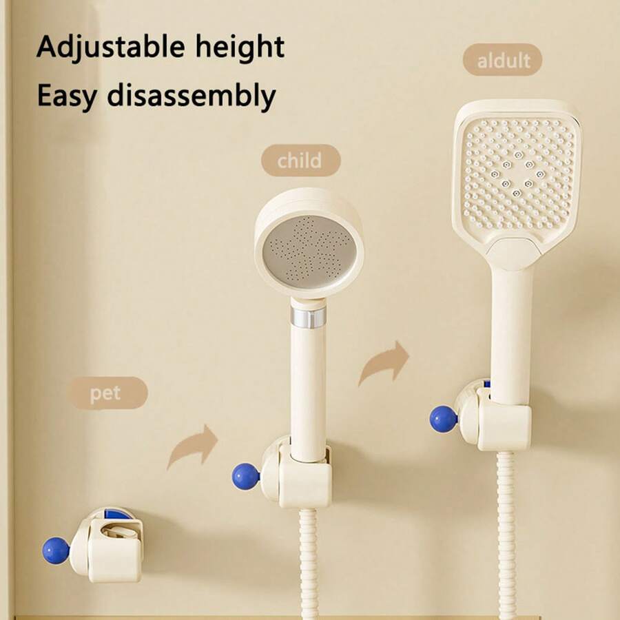 Soporte de ducha con ventosa extraíble para cabezal de ducha, para baño y niños