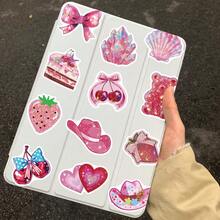 50pcs/Pack Magenta Y2K Graffiti Stickers, Suitable For Water Bottles, Laptops, Skateboards, Vibrant Aesthetic Graffiti Set, For Diaries, Scrapbooks, Party Supplies, Great For Winter, New Year