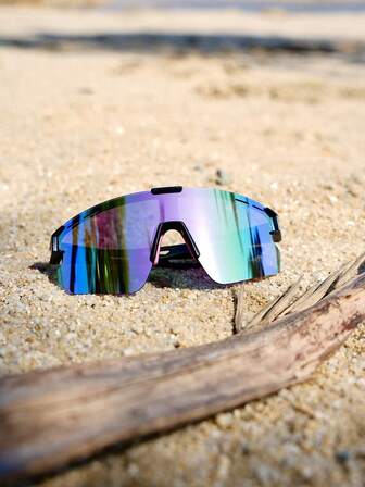 1 pieza/2 piezas gafas de ciclismo para mujer, ideales para exteriores, vacaciones en la playa, moda y deportes.