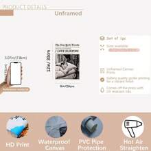 Vintage New York Times Canvas Posters - Optional Frame Wall Arts, Women Sleeping Design, Perfect For Living Room Decor, Bedroom Decor, Or Dorm Decor, Perfect For Room Decor, Wall Art With Frame