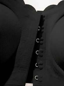 Women's Front Closure Bra,Strapless Bra,Seamless Top Women Wireless Sexy Underwear , Removable Padding, Adjustable Intimates Lingerie Basic Tube Bras, Non Slip Silicone Soft Fabric Underwear, Comfortable Padded Camisole Wavy Edge Design,Perfect With Strapless DressesFront Buckle Underwear