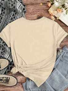 Van Gogh's Work Sunflowers Black Cat Vintage Fashion Sunflowers Basic Casual Printed Shirt - 米色 - 查看 2