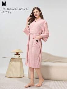 Long-Length Thickened Couple Pajamas For Autumn And Winter, Couple Bathrobes, Same Style As Those In Star Hotels And Beauty Salons, Long Bathrobes For Men And Women, Home Wear.